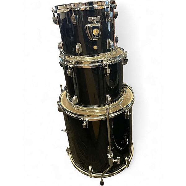 Used Ludwig 6 Piece BACKBEAT Black Drum Kit