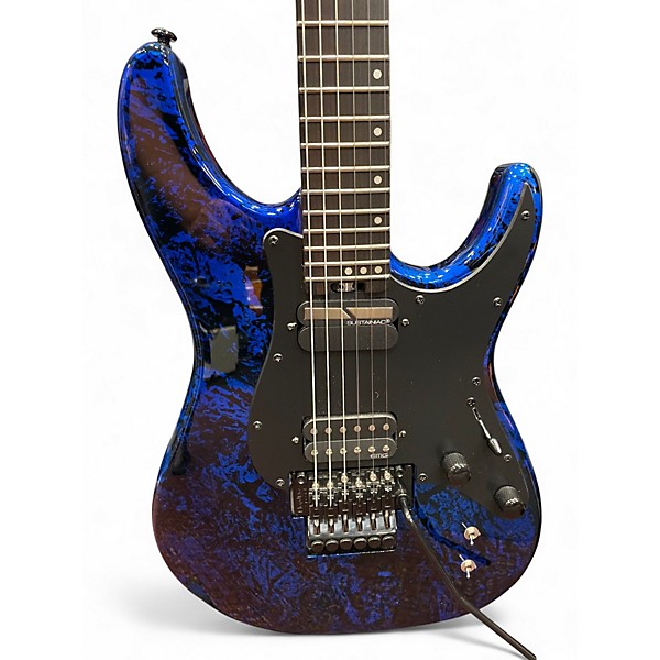 Used Schecter Guitar Research Sun Valley Super Shredder FR-S Blue Reign Solid Body Electric Guitar