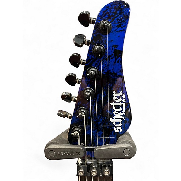 Used Schecter Guitar Research Sun Valley Super Shredder FR-S Blue Reign Solid Body Electric Guitar