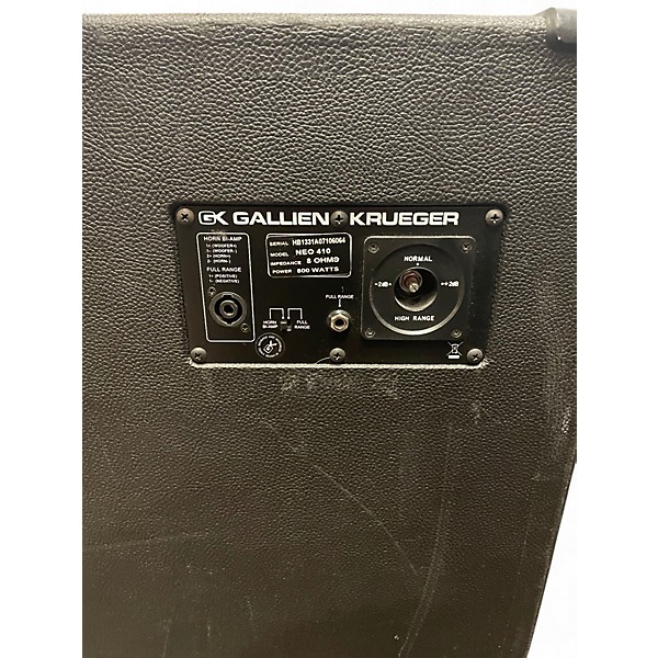 Used Gallien-Krueger Neo 410 800W 8Ohm 4x10 Bass Cabinet