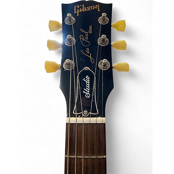 Used 2010 Gibson Les Paul Studio Faded Black Solid Body Electric Guitar