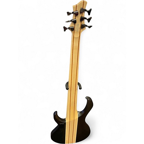 Used Ibanez BTB606 Transparent Gray Flat Electric Bass Guitar