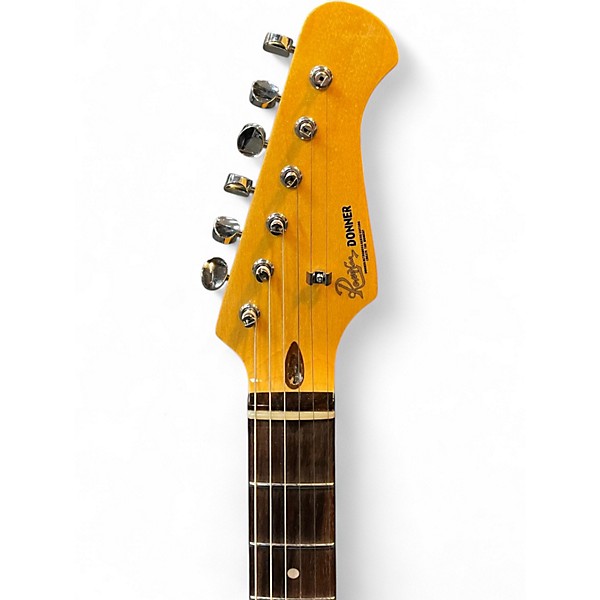 Used Donner DST-600 Orange Solid Body Electric Guitar