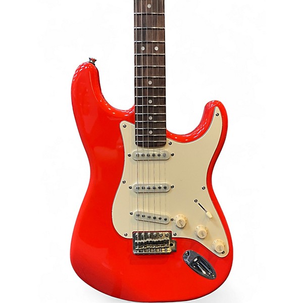 Used Donner DST-600 Orange Solid Body Electric Guitar