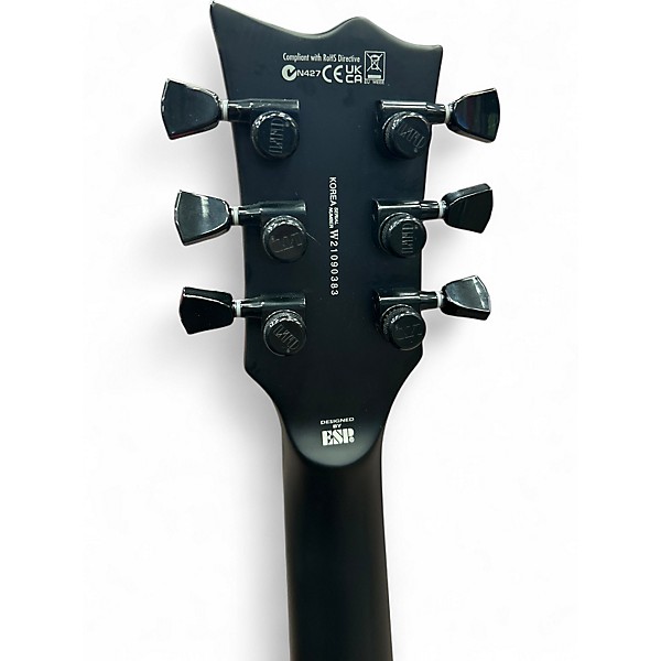 Used ESP LTD EC Black Metal Satin Black Solid Body Electric Guitar