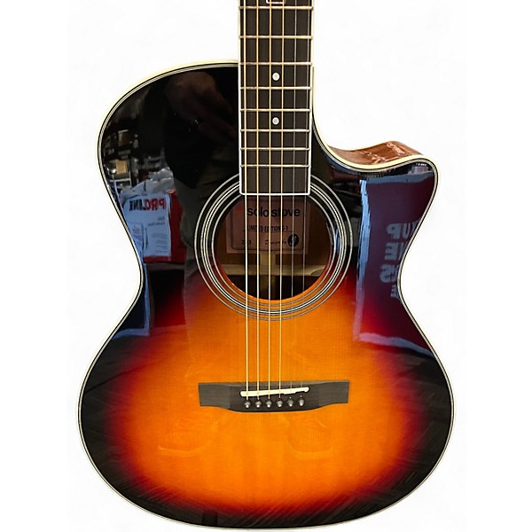 Used Jericho SOLO STOVE 2 Color Sunburst Acoustic Electric Guitar