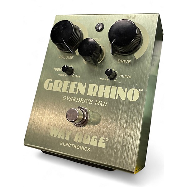 Used Way Huge Electronics WHE202 Green Rhino Overdrive Effect Pedal