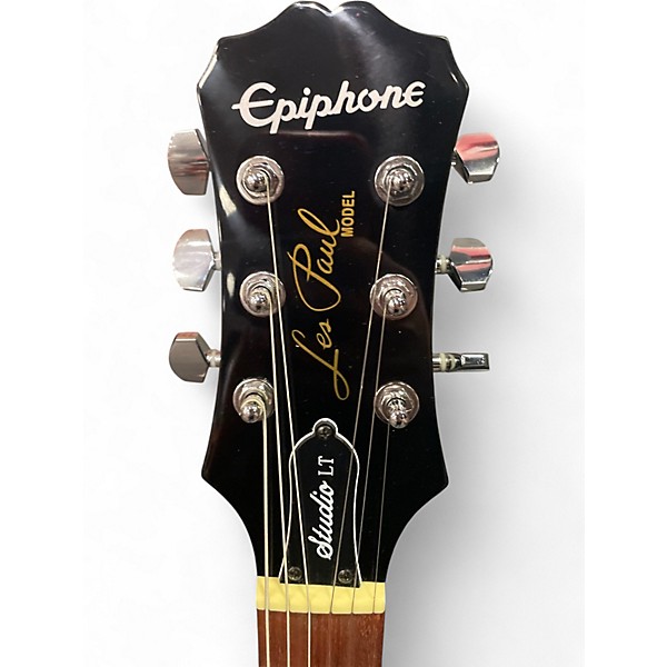 Used Epiphone Les Paul Studio LT Black Solid Body Electric Guitar