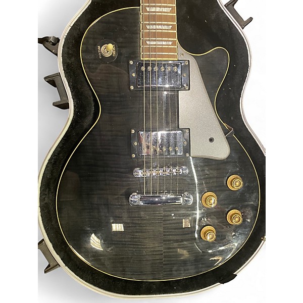 Used Agile Single Cut Black Solid Body Electric Guitar