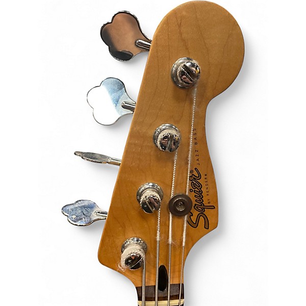 Vintage 1998 Squier STANDARD JAZZ Lake Placid Blue Electric Bass Guitar