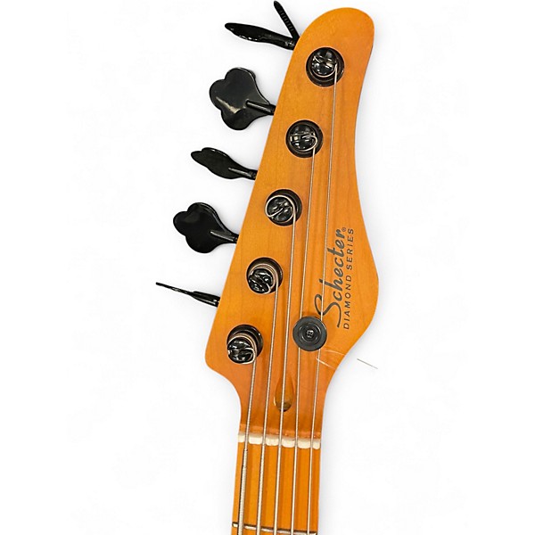 Used Schecter Guitar Research Model T 5 Natural Electric Bass Guitar