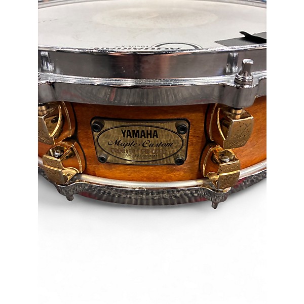 Used Yamaha 14X4 Maple Custom Natural Drum