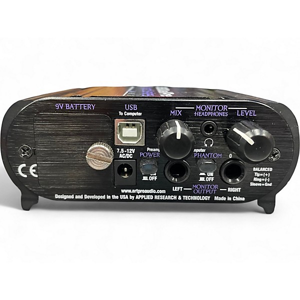 Used Art USB DUAL PRE Microphone Preamp Audio Interface