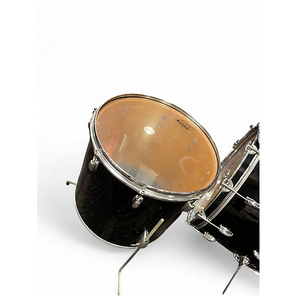 Vintage 1970s Slingerland 4 Piece shell pack black Drum Kit