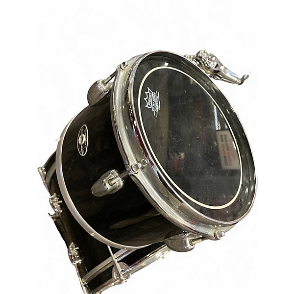 Vintage 1970s Slingerland 4 Piece shell pack black Drum Kit