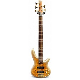 Used Ibanez SR405 5 String Gold Electric Bass Guitar