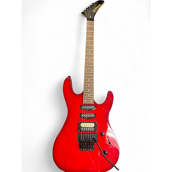 Used Kramer Striker HSS Red Solid Body Electric Guitar Red