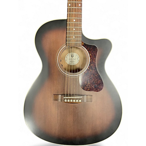 Used Guild OM240CE WALNUT BURST Acoustic Electric Guitar