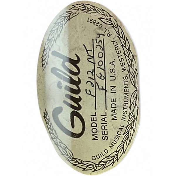 Used Guild F212NT Vintage Natural 12 String Acoustic Guitar