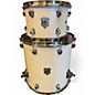Used SJC Drums 3 Piece Navigator Aged White Drum Kit