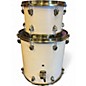 Used SJC Drums 3 Piece Navigator Aged White Drum Kit