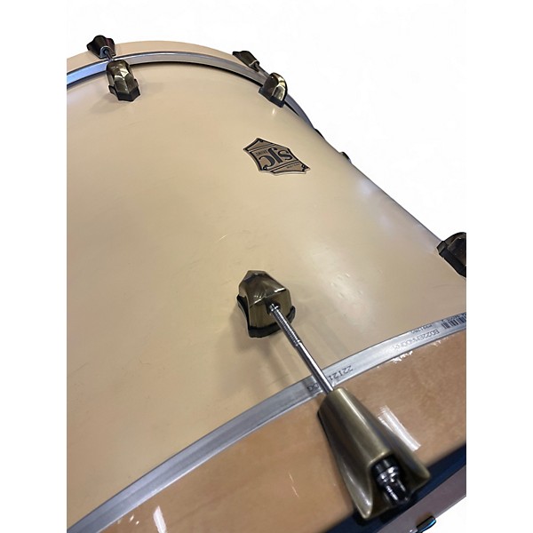 Used SJC Drums 3 Piece Navigator Aged White Drum Kit