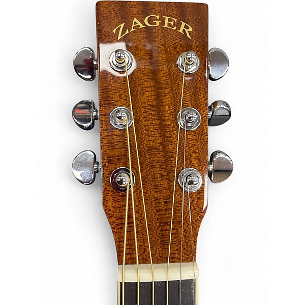 Used Zager ZAD50CE Natural Acoustic Guitar