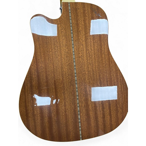 Used Zager ZAD50CE Natural Acoustic Guitar