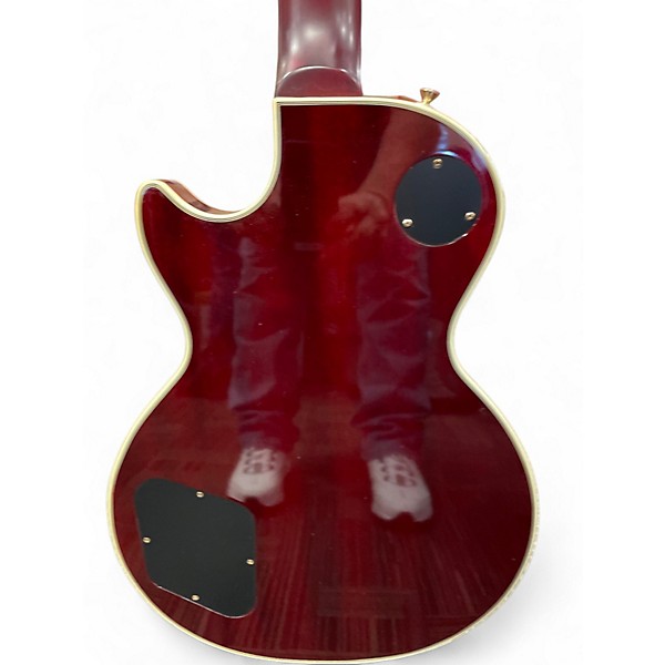 Used Epiphone Prophecy Les Paul Custom Plus Trans Red Solid Body Electric Guitar