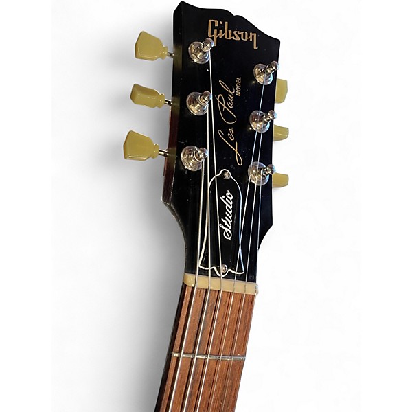 Used Gibson Les Paul Studio Faded Black Solid Body Electric Guitar