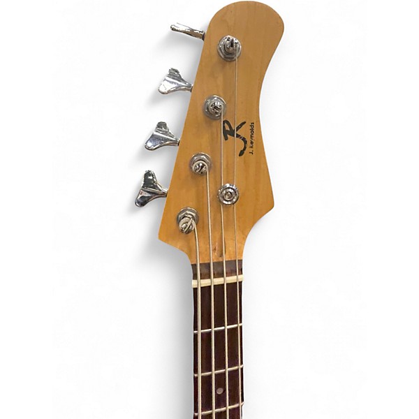 Used J. Reynolds Short Scale Red Electric Bass Guitar