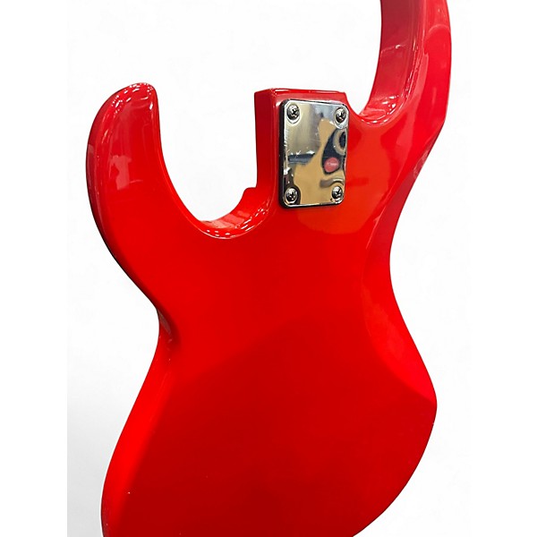 Used J. Reynolds Short Scale Red Electric Bass Guitar