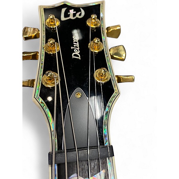 Used ESP LTD EC1000 Deluxe Black Solid Body Electric Guitar