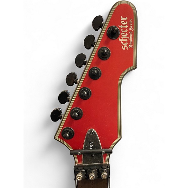 Used Schecter Guitar Research e-1frs satin candy apple red Solid Body Electric Guitar