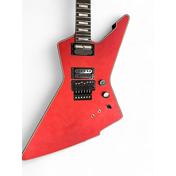 Used Schecter Guitar Research e-1frs satin candy apple red Solid Body Electric Guitar