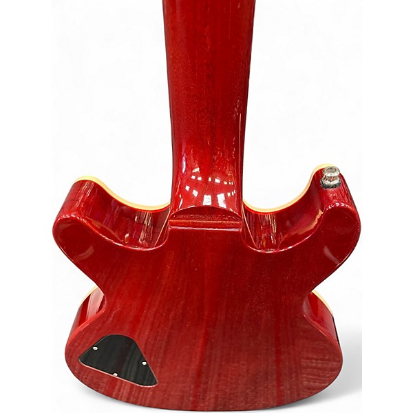 Used Gibson LP DOUBLE CUT Trans Red Solid Body Electric Guitar