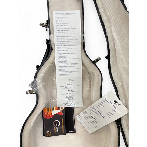 Used Gibson LP DOUBLE CUT Trans Red Solid Body Electric Guitar