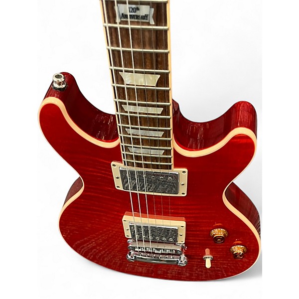 Used Gibson LP DOUBLE CUT Trans Red Solid Body Electric Guitar