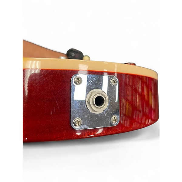 Used Gibson LP DOUBLE CUT Trans Red Solid Body Electric Guitar