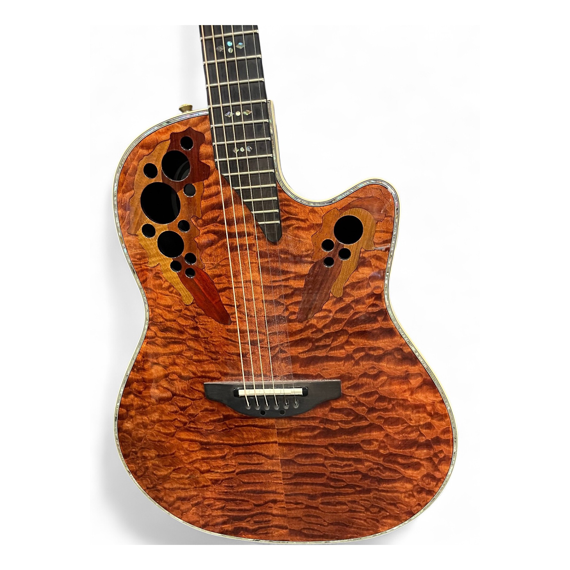 Used Ovation C2078AXP Natural Acoustic Electric Guitar Natural