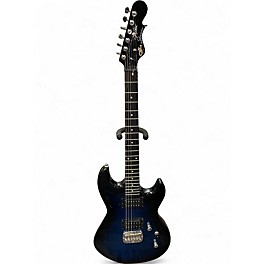 Used G&L Jerry Cantrell Signature Superhawk Deluxe Sapphire Blue Trans Solid Body Electric Guitar