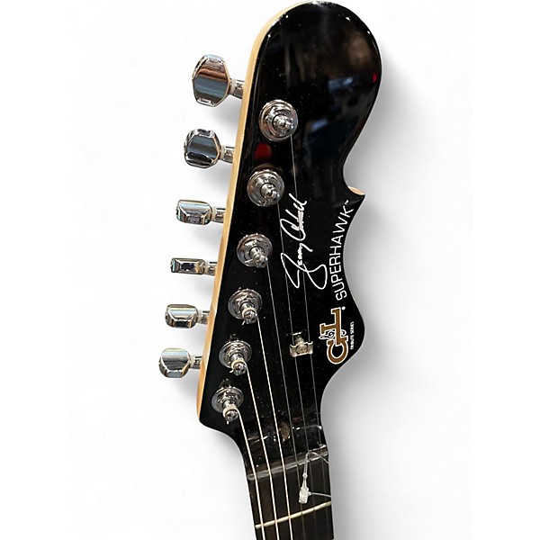 Used G&L Jerry Cantrell Signature Superhawk Deluxe Sapphire Blue Trans Solid Body Electric Guitar