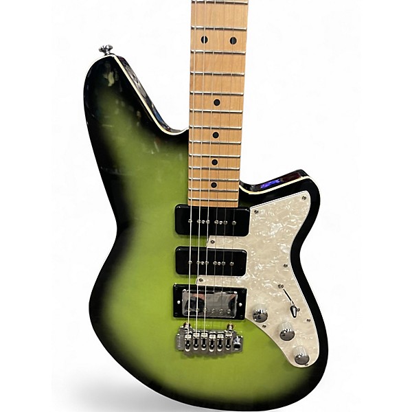 Used Reverend Six Gun HPP Avocado Burst Solid Body Electric Guitar