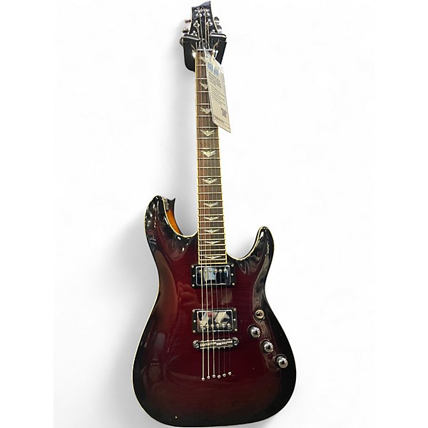 Used Schecter Guitar Research C1 Plus Black Cherry Burst Solid Body Electric Guitar