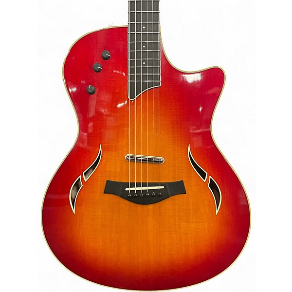 Used Taylor T5S Dark Cherry Burst Hollow Body Electric Guitar