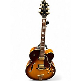 Used Greg Bennett Design by Samick JZ2 2 Tone Sunburst Hollow Body Electric Guitar