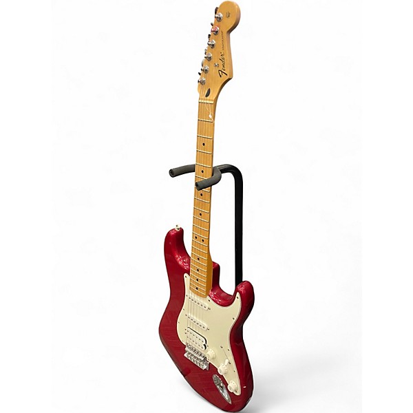 Used Fender FSR Standard Stratocaster Candy Apple Red Solid Body Electric Guitar