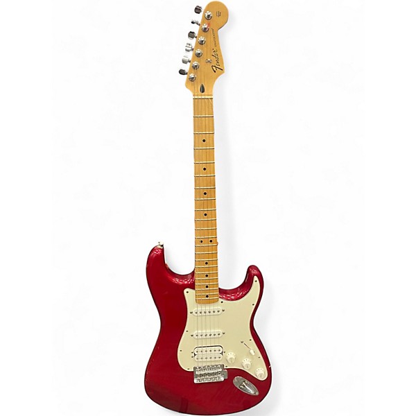 Used Fender FSR Standard Stratocaster Candy Apple Red Solid Body Electric Guitar