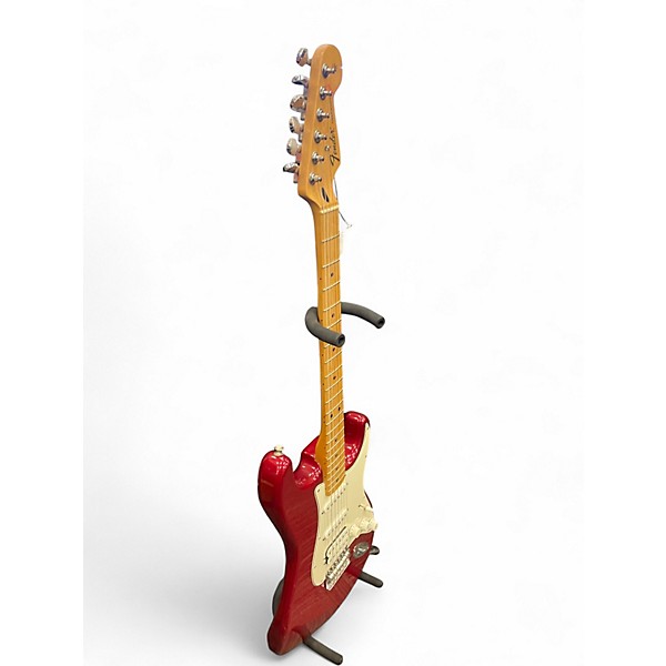 Used Fender FSR Standard Stratocaster Candy Apple Red Solid Body Electric Guitar