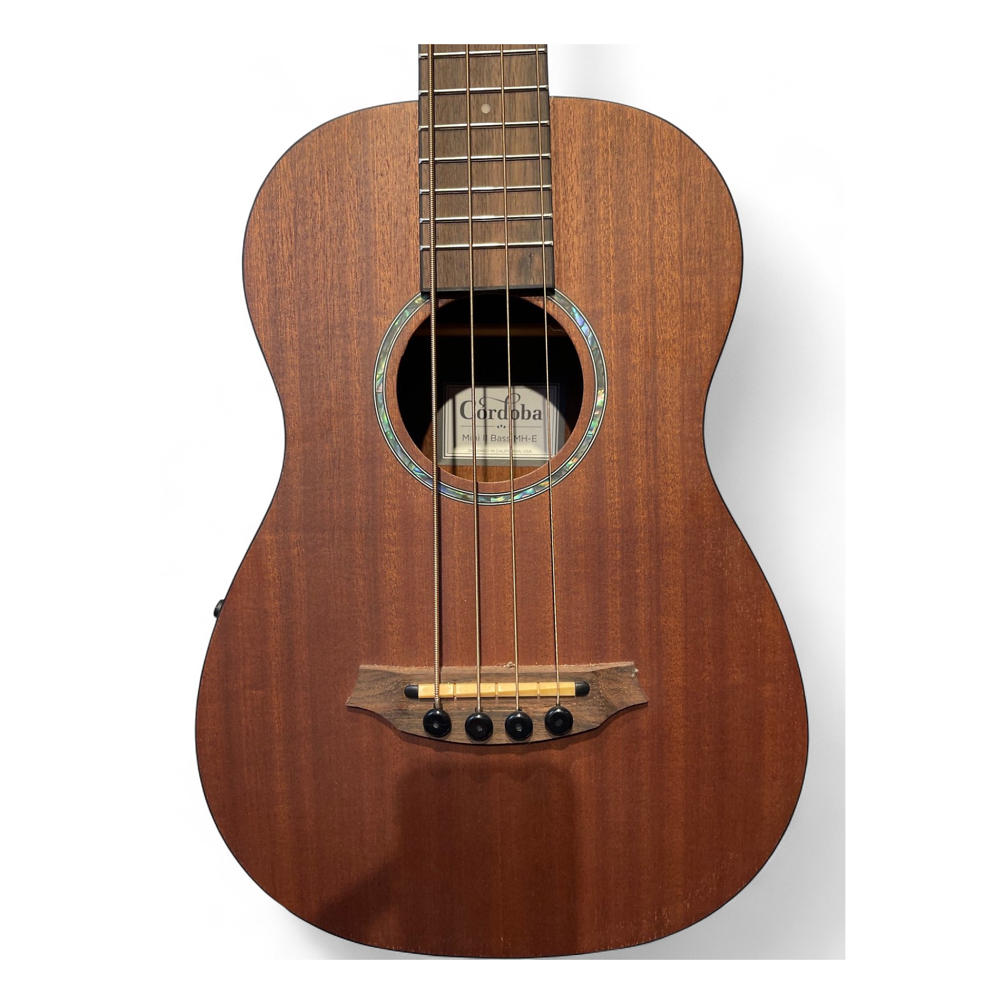 Used Cordoba Mini II Bass MH-E Natural Acoustic Bass Guitar